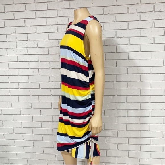 Julia Jordan Stripe Side Ruched Knit Dress - Picture 4 of 12